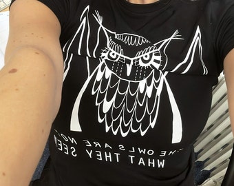 Twin peaks t shirt for men women shirt owl bird tee shirt spooky