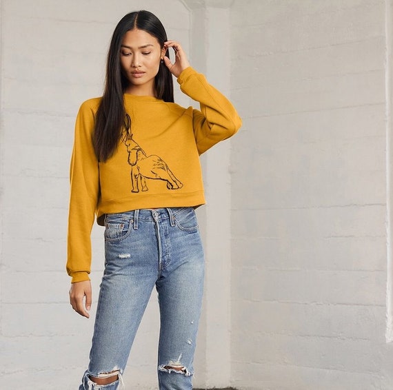 Mustard sweatshirt best sale womens