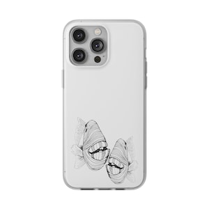 Étui transparent pour iphone, étui de poisson, étui de téléphone samsung animal drôle