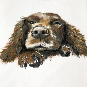 Custom pet gift portrait gift for pet owner unique dog memorial art t-shirt image 3