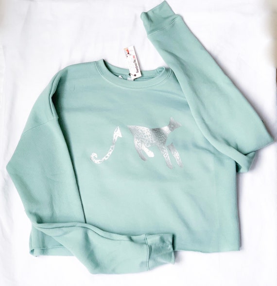 pastel blue sweatshirt