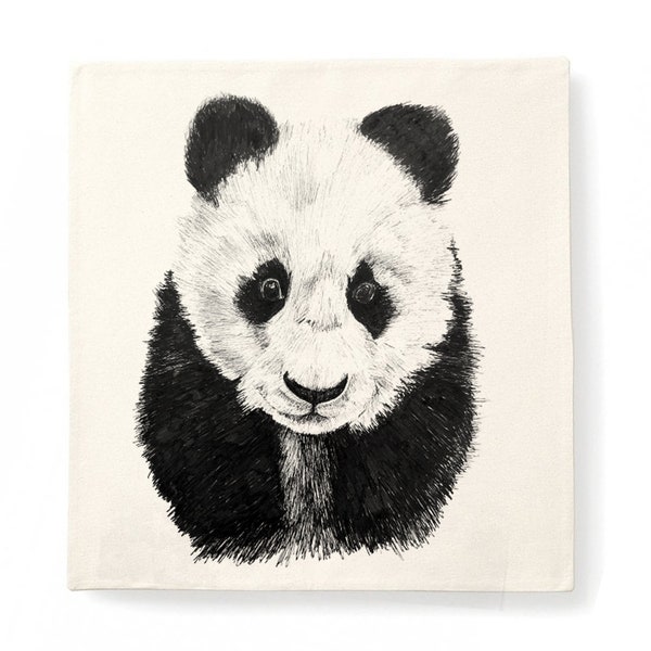 Panda Organic Cotton Pillow