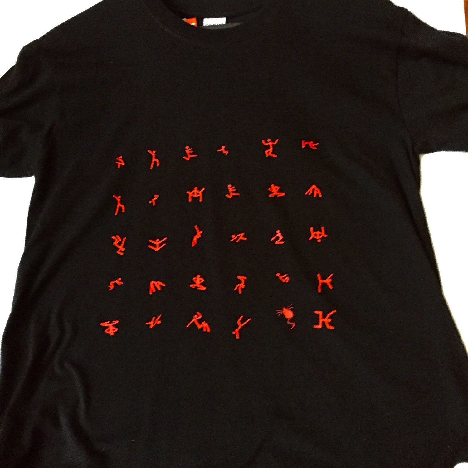 Image of Unique Gift For Him, Stickmen T-Shirt, Stick Figures, Boyfriend Birthday, Artistic Tee