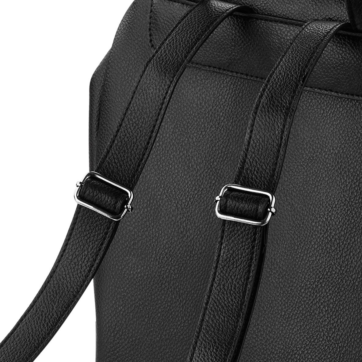 Leather backpack leopard bag mini backpack small black bag | Etsy