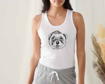 Short pyjama women ferret pjs girlfriend pajamas animal