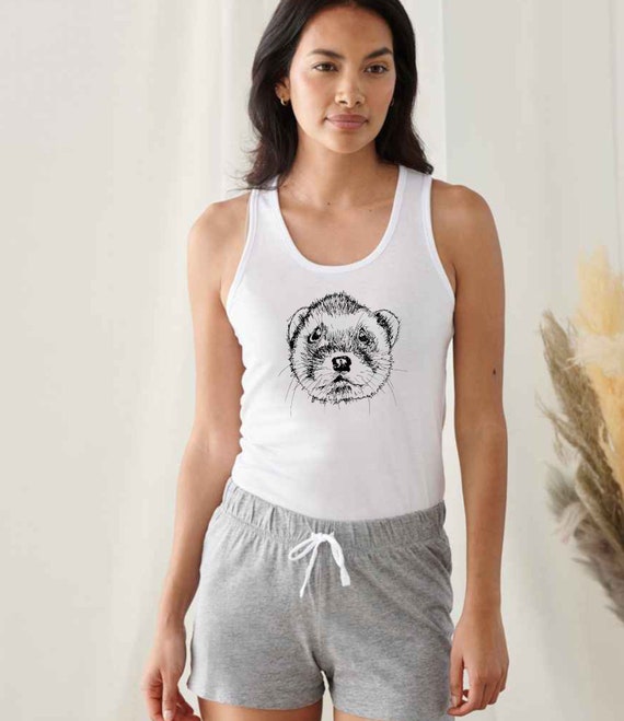 Short Pyjama Women Ferret Pjs Girlfriend Pajamas Animal Etsy