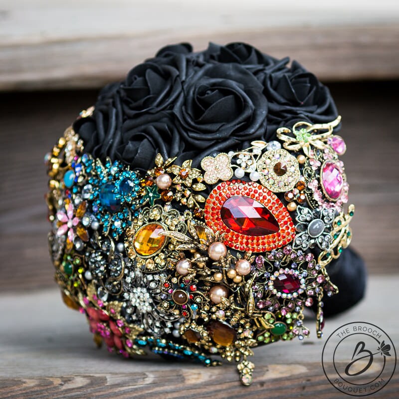 Renaissance Bouquet, Brooch Bouquet, Medieval Wedding Bouquet
