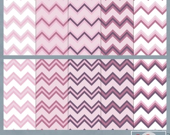 Chevron Soft 3 Digital Scrapbook Paper Commercial Use