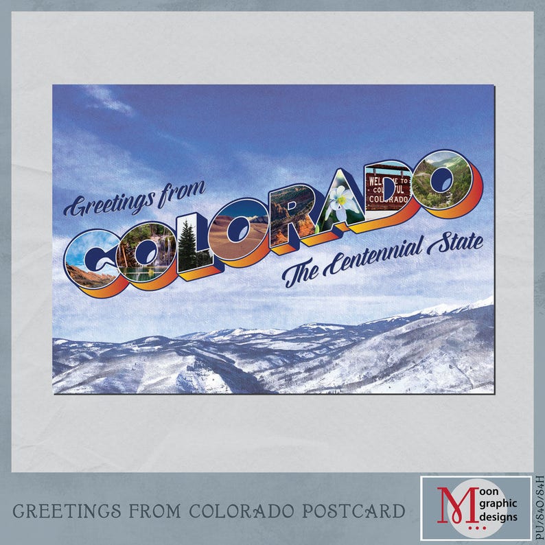 Greetings From Colorado Postcard image 1