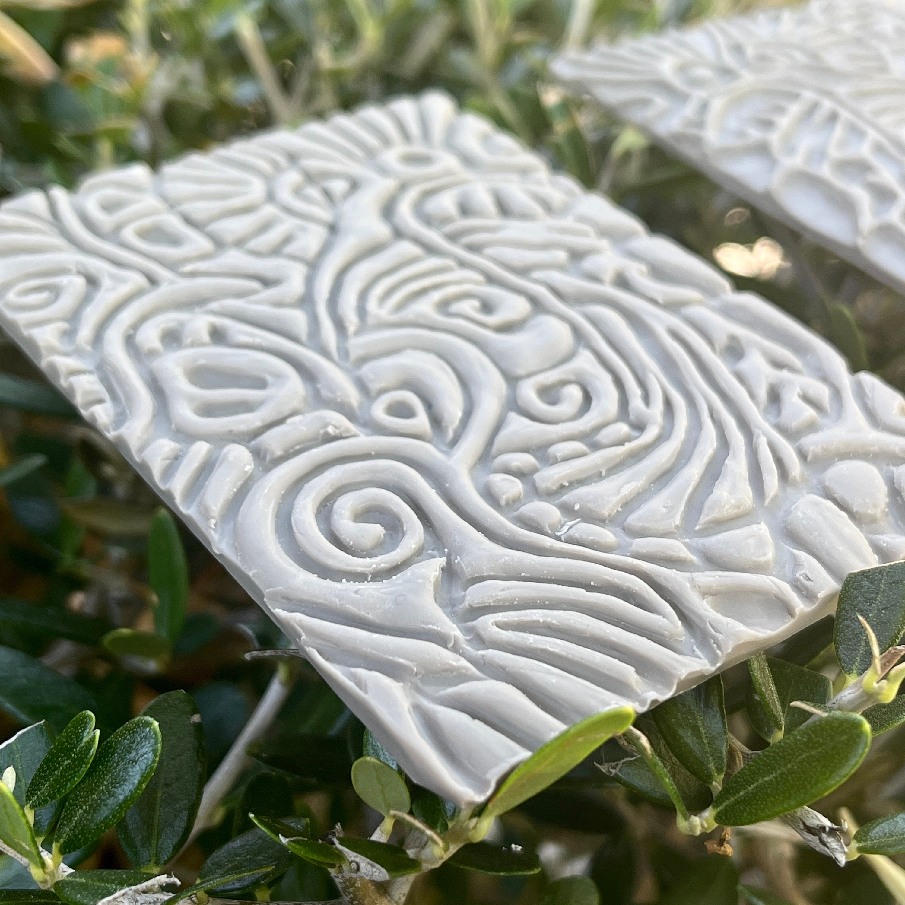 CLAY STAMP, POLYMER Clay Stamp, Embossing Stamp, Branches 02 Resin
