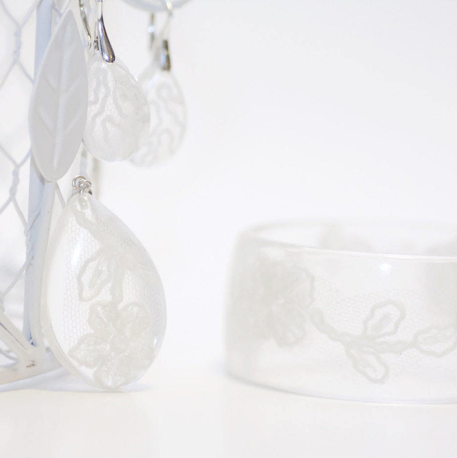 Lace anniversary gift Custom Lace wedding jewelry Wedding Etsy