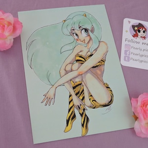 Lum the Invader Print, Anime Art,  A5 Print