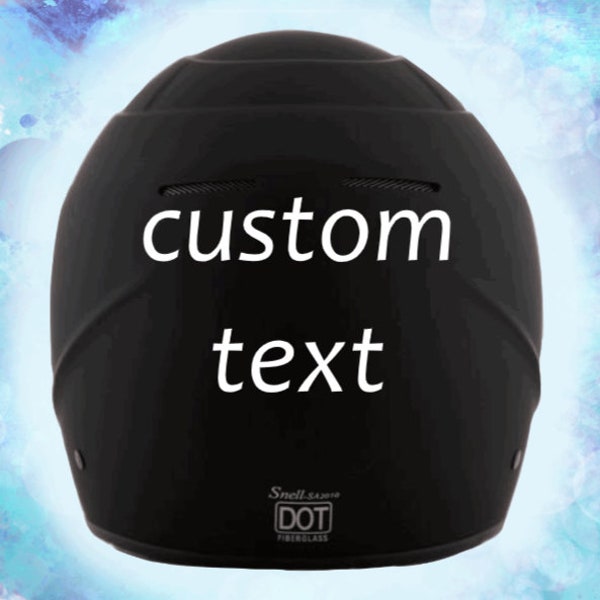 Motorcycle Helmet Decal Etsy