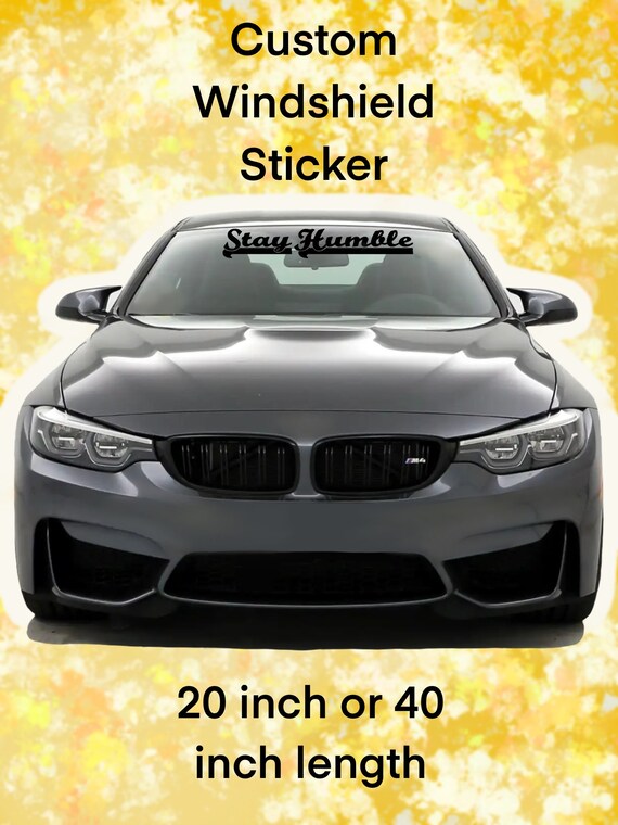 Custom Car Windshield Banner/sticker/decal Etsy