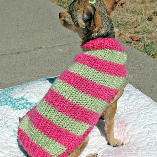 Easy & Cute Dog Sweater Knitting Pattern - Etsy