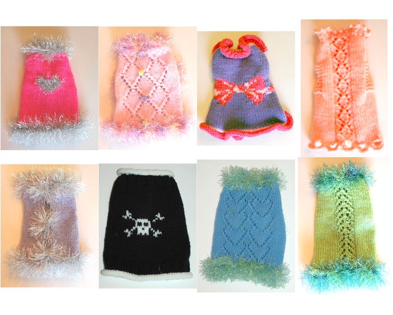 easy cute dog sweater knitting pattern etsy