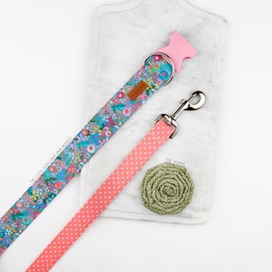 Coral Polka Dot Dog Collar image 10