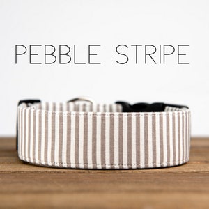 Pebble Stripe - Dog Collar