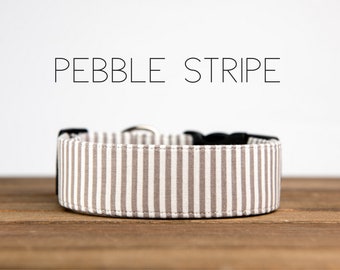 Pebble Stripe - Dog Collar