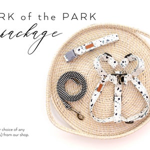 Bark of the Park Harness, Collar, & Leash Package