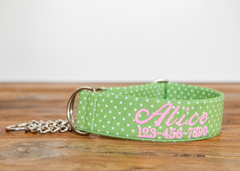 Custom Dog Collar Name Only Embroidery Etsy