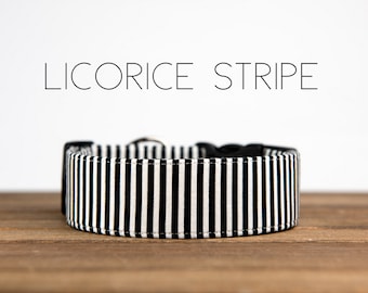 Licorice Stripe - Dog Collar