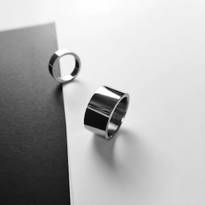 Casual Ring Band Stainless Ring Gender Neutral
