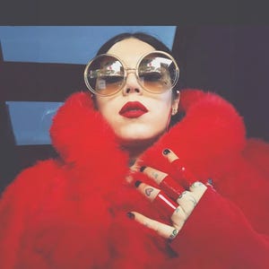 Red Ring PVC Stretch Latex Ring for Women Glossy Red Ring Jewelry Gift, Kat Von D Ring - Rannka