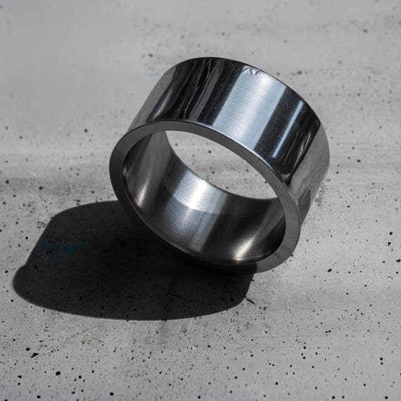 Everyday Ring Women Fashion Jewelry Casual Ring Band Stainless Ring Gender Neutral Coworker Jewelry Gift Elegant Ring Silver Wide Band Ring