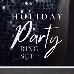 Bold Jewelry Holiday Party Ring set