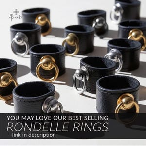 Alternative Ring Edgy Couple Jewelry Black Finger Cuff Gender Neutral Statement Accessory Vegan Sustainable Band Alternative Finger Wrap image 10