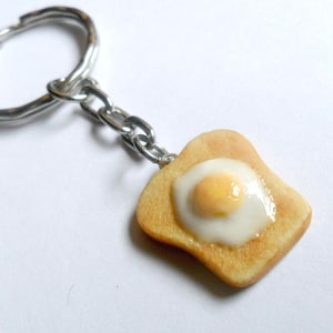 Sarkoyar Fried Egg Keychain Lightweight Bag Decoration Egg Sheet