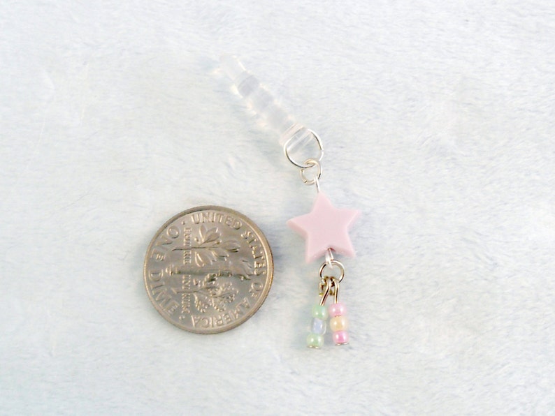 Fairy Kei Shooting Star Phone Charm, For iPhone or Smartphone, Phone Plug, Candy Pastels, Cute & Kawaii : image 4