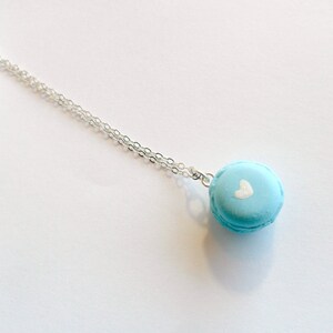Macaron Sterling Silver Necklace, Kitsch Tiny pastel Macaroon, 925 Silver Chain, Lolita, Fairy Kei, Great Gift, Cute And Kawaii :D