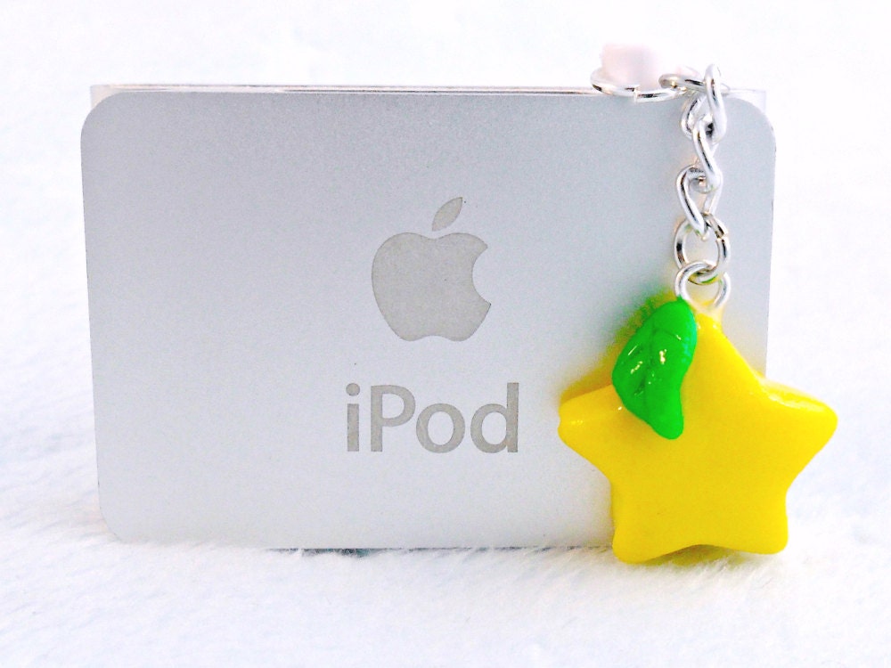 Kingdom Hearts Paopu Fruit Dust Plug Phone Charm, For iPhone or Smart…