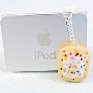 Poptart Dust Plug Charm, Phone Charm, For iPod or iPhone, Cute, Kitsch, Kawaii :D image 3