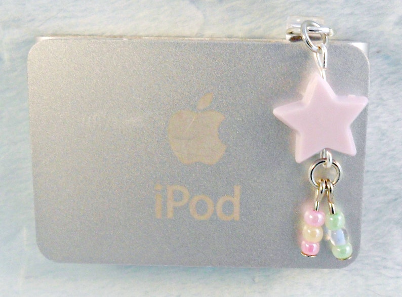 Fairy Kei Shooting Star Phone Charm, For iPhone or Smartphone, Phone Plug, Candy Pastels, Cute & Kawaii : image 2