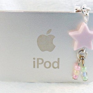 Fairy Kei Shooting Star Phone Charm, For iPhone or Smartphone, Phone Plug, Candy Pastels, Cute & Kawaii : image 1