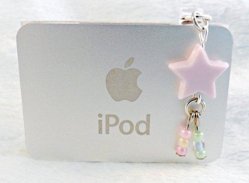 Fairy Kei Shooting Star Phone Charm, For iPhone or Smartphone, Phone Plug, Candy Pastels, Cute & Kawaii : image 1
