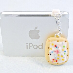 Poptart Dust Plug Charm, Phone Charm, For iPod or iPhone, Cute, Kitsch, Kawaii :D image 2