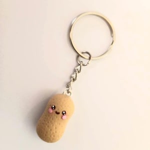 Peanut Keychain or Phone Charm, Great Gift, Cute, Kawaii! :D