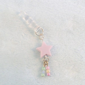 Fairy Kei Shooting Star Phone Charm, For iPhone or Smartphone, Phone Plug, Candy Pastels, Cute & Kawaii : image 3