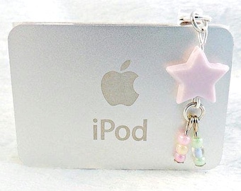 Fairy Kei Shooting Star Phone Charm, For iPhone or Smartphone, Phone Plug, Candy Pastels, Cute & Kawaii :)