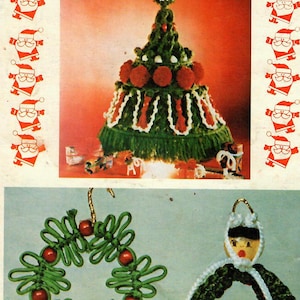 Disfrute de la edición especial de vacaciones de Macrame de 1977 / Tutorial de macramé / Patrón navideño de 1978 de Pat Depke / Libro en formato PDF