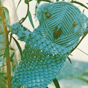 Macrame Australian Animals & Flowers 17 patterns / How To Instruction Pattern Book.PDF 1980s