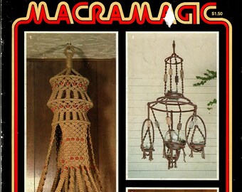 Macrame-patroon / handwerkboeken / veel tijdschriften - boeken uit de jaren '70