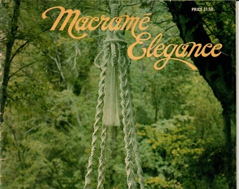 Macrame Elegance pattern book  / vintage '70 / instructions how to / pdf.book