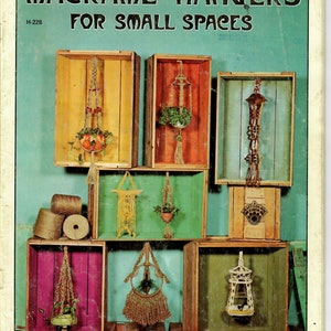 Vintage 1970s Macrame Plant Hanger Pattern Booklet – Boho DIY Craft (PDF Book)