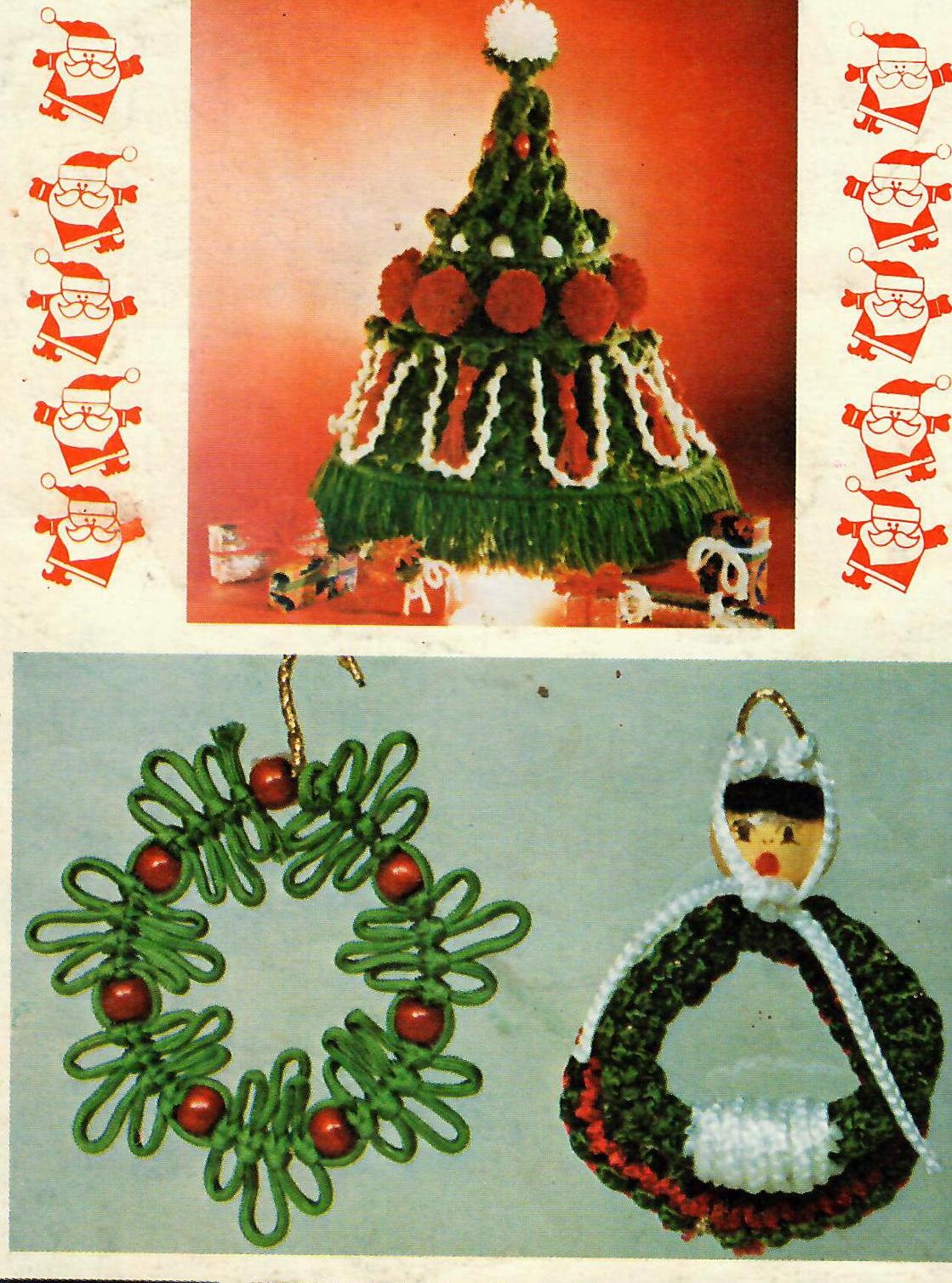 Suspension de noël en macramé - ATELIER