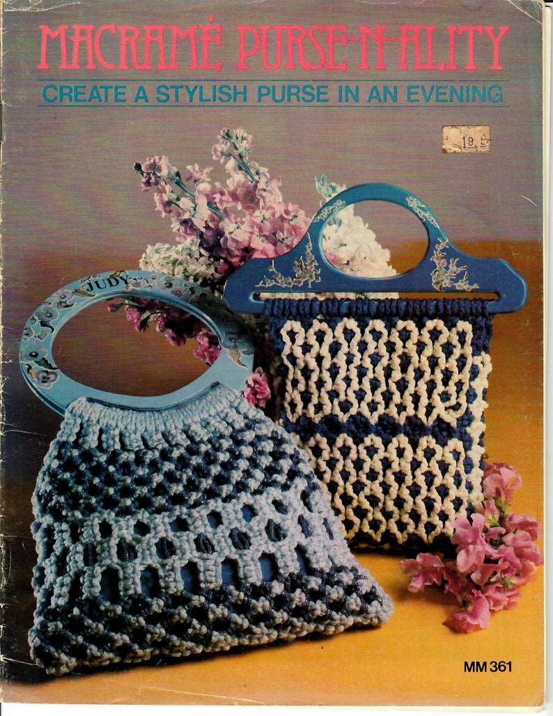 Macrame PURSE-N-ALITY Pattern Book / Create a Stylish Purse in an ...